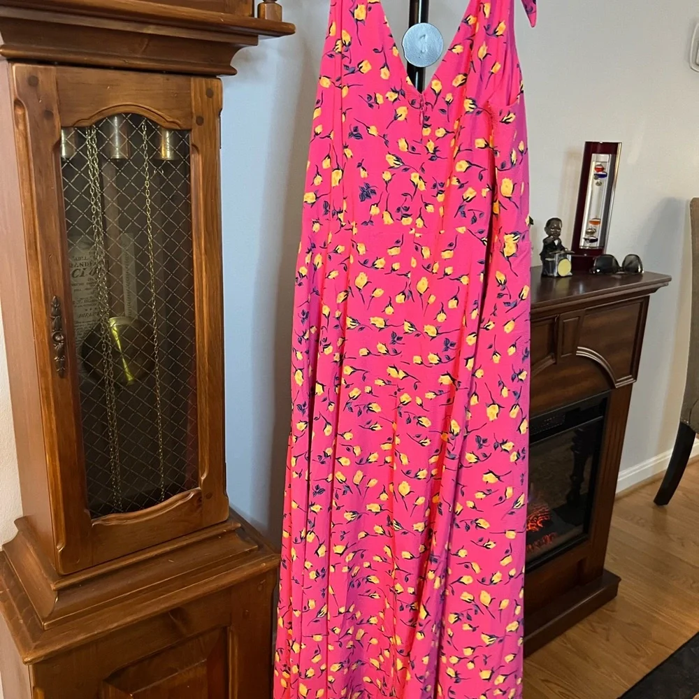 Betsey Johnson Pink Dress with Yellow Floral Design - Picture 2 of 6